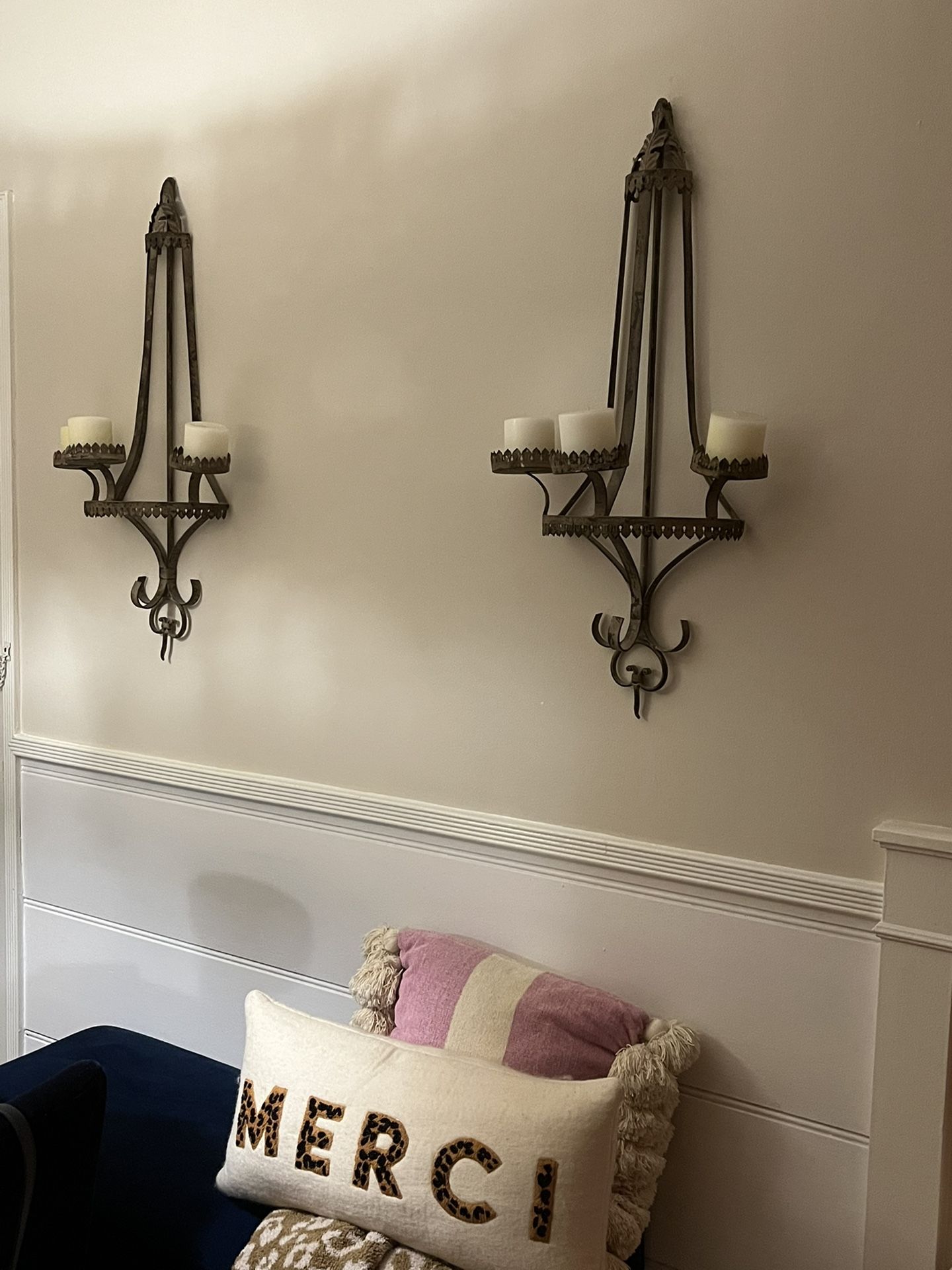2 Magnolia Joanna Gaines Wall Sconce Candle Holders
