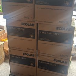Set Of 4 (4 Gallon) Ecolab Hand Sanitizer 