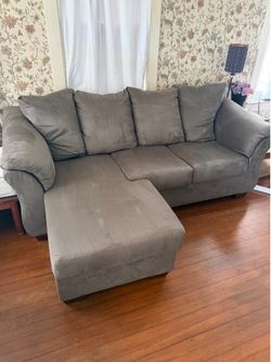Couch grey sofa chaise sofa sectional