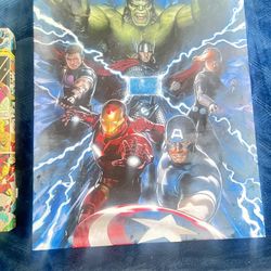 One Star Wars Picture, Hulk, Stuffed Animal And avenger frames Spider-Man has been sold