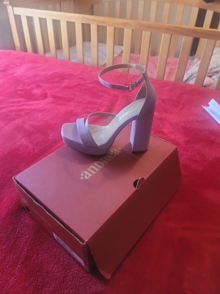 Lavender high heels