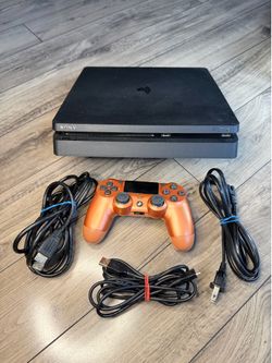 Sony PS4 Slim CUH-2015A Console w/ Controller & Cables / Working