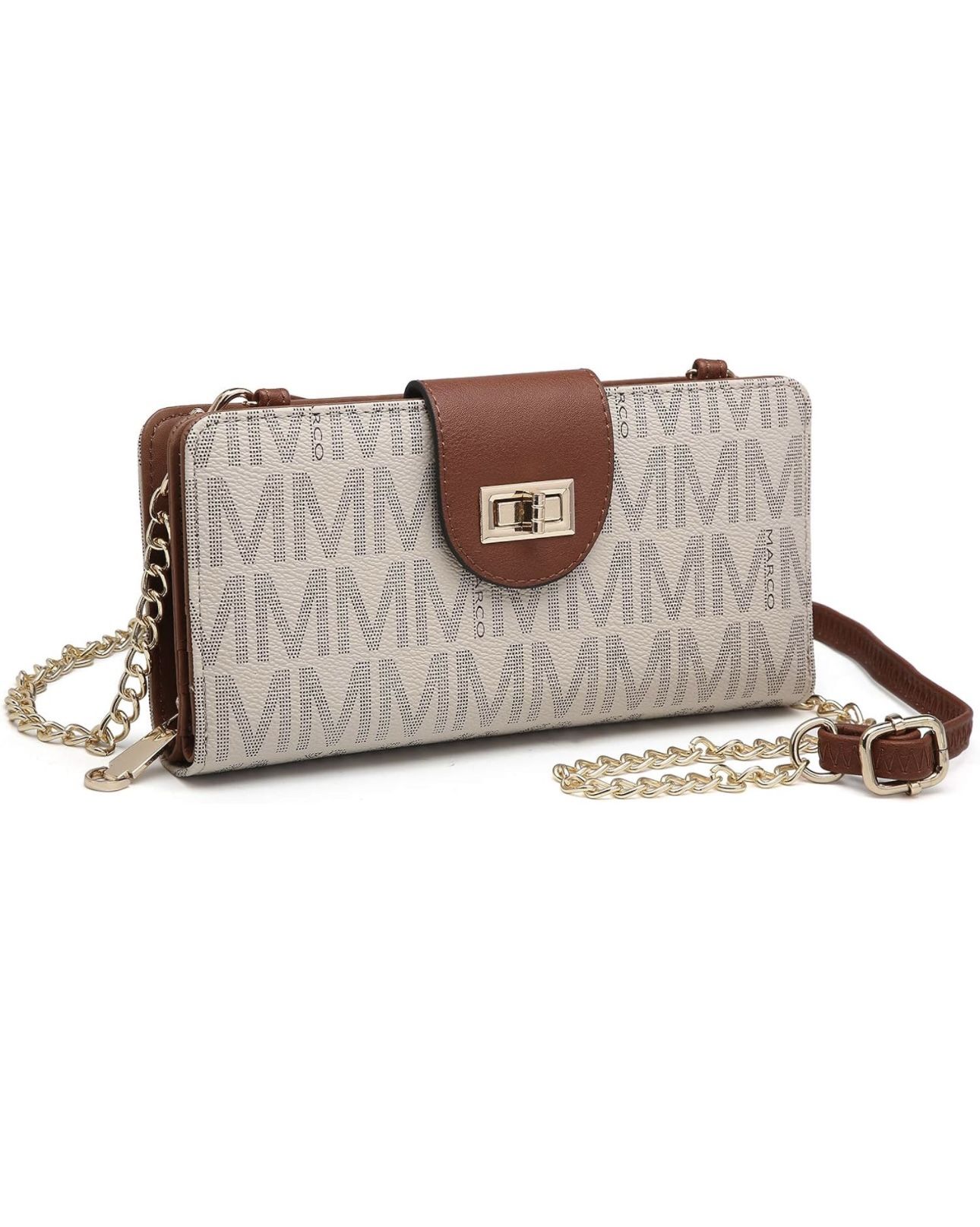 MKP COLLECTION Small Crossbody Shoulder Bag Cell Phone Zip Wallet Purse and Handbags Clutch Credit Card Holder with Chain Strap