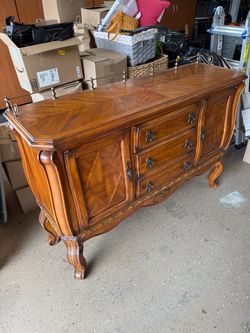 Michael Amini by AICO Wood Sideboard Buffet Cabinet