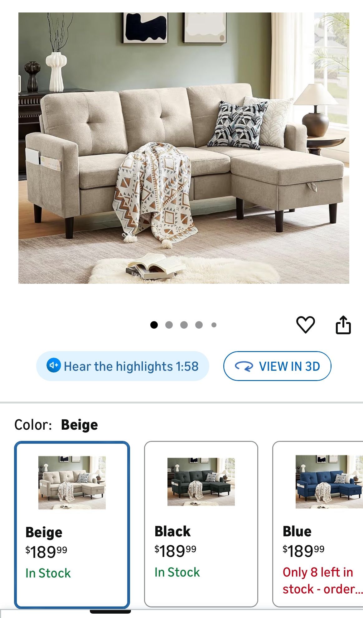 Brand New Small Sofa