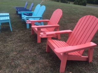 Pressure Treated Wood Adirondack Chairs 