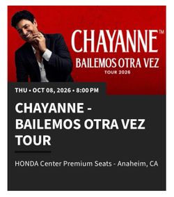 Chayanne Bailemos Otra Vez Tour 2026 Ticket