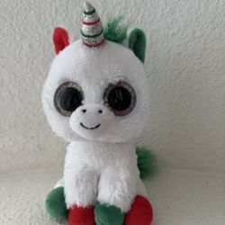 Christmas Themed Ty Unicorn 