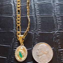 22" Religious Pendant With Chain Set 