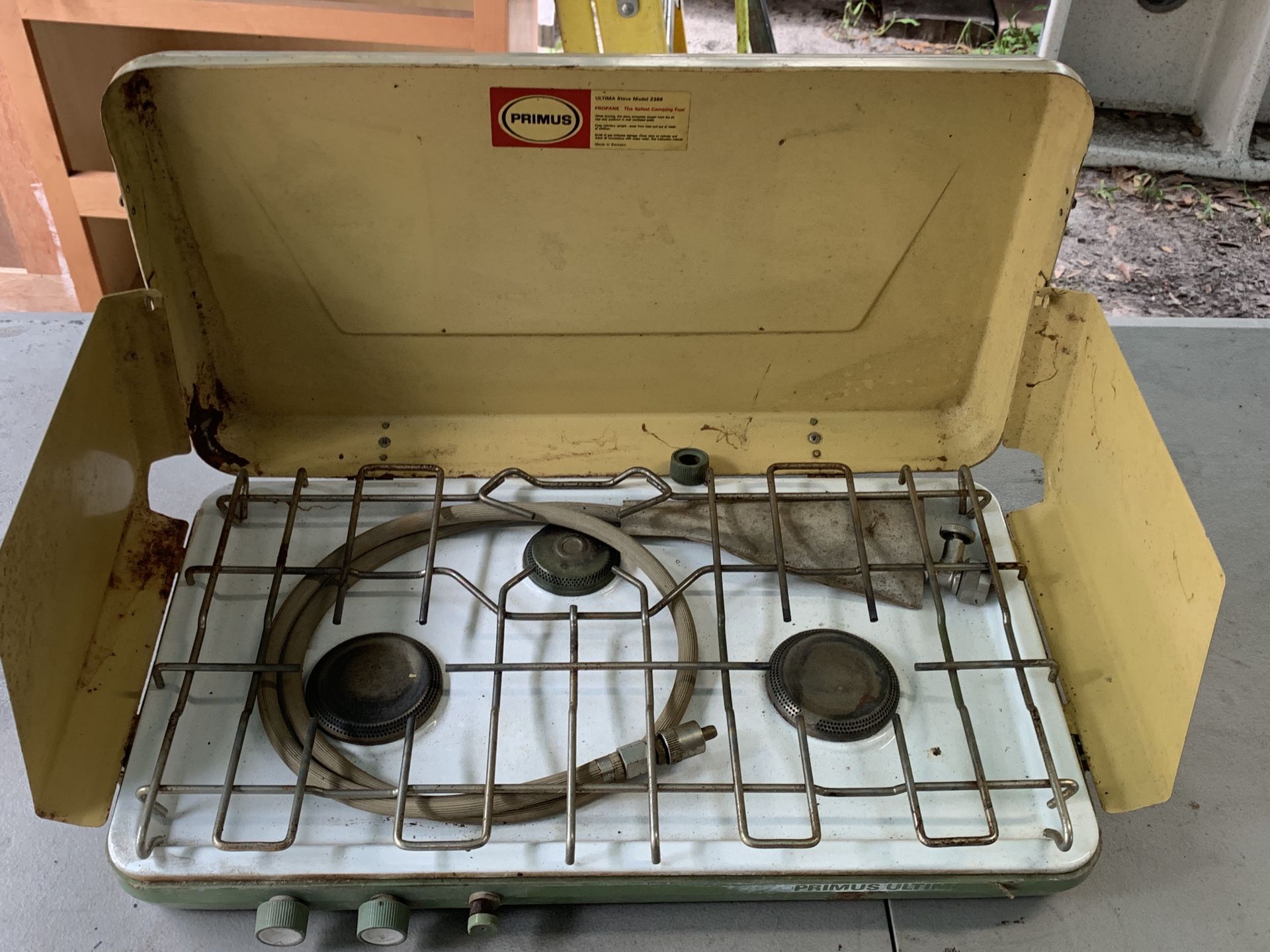 Vintage propane camping stove