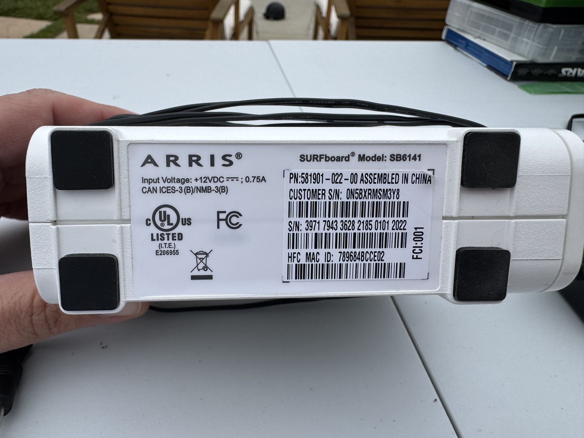 Arris Surfboard Wifi Modem Router