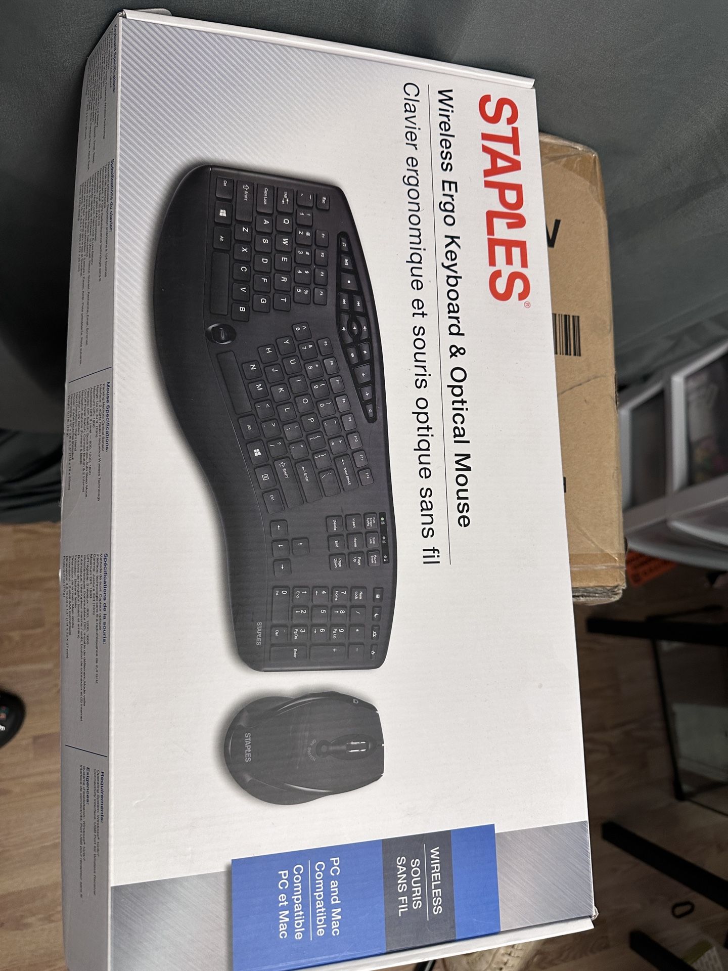 Ergonomic Wireless Keyboard & Mouse