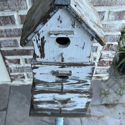 Tall Three Story Bird House