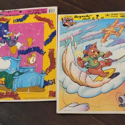 Vintage Golden Frame Tray Puzzles from Iconic Disney Early 90s cartoons