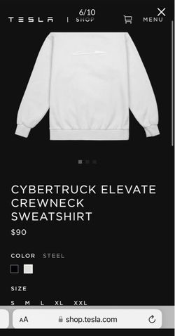 Tesla CREWNECK sweatshirt long sleeve sz XL