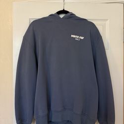 Blue White Fox Hoodie / Size M/L