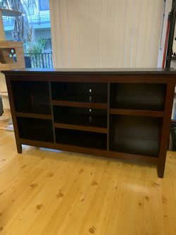 Black/Red Credenza