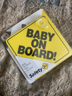 Baby on board sign