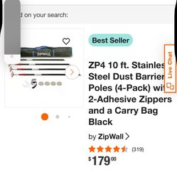 Zipwall Poles