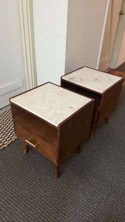 Side tables marble top