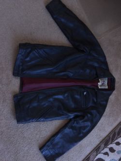 Men's leather jacket large