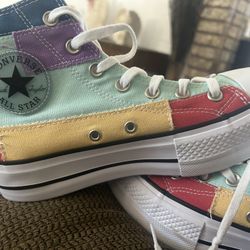 Like New Platform Converse Size 7 