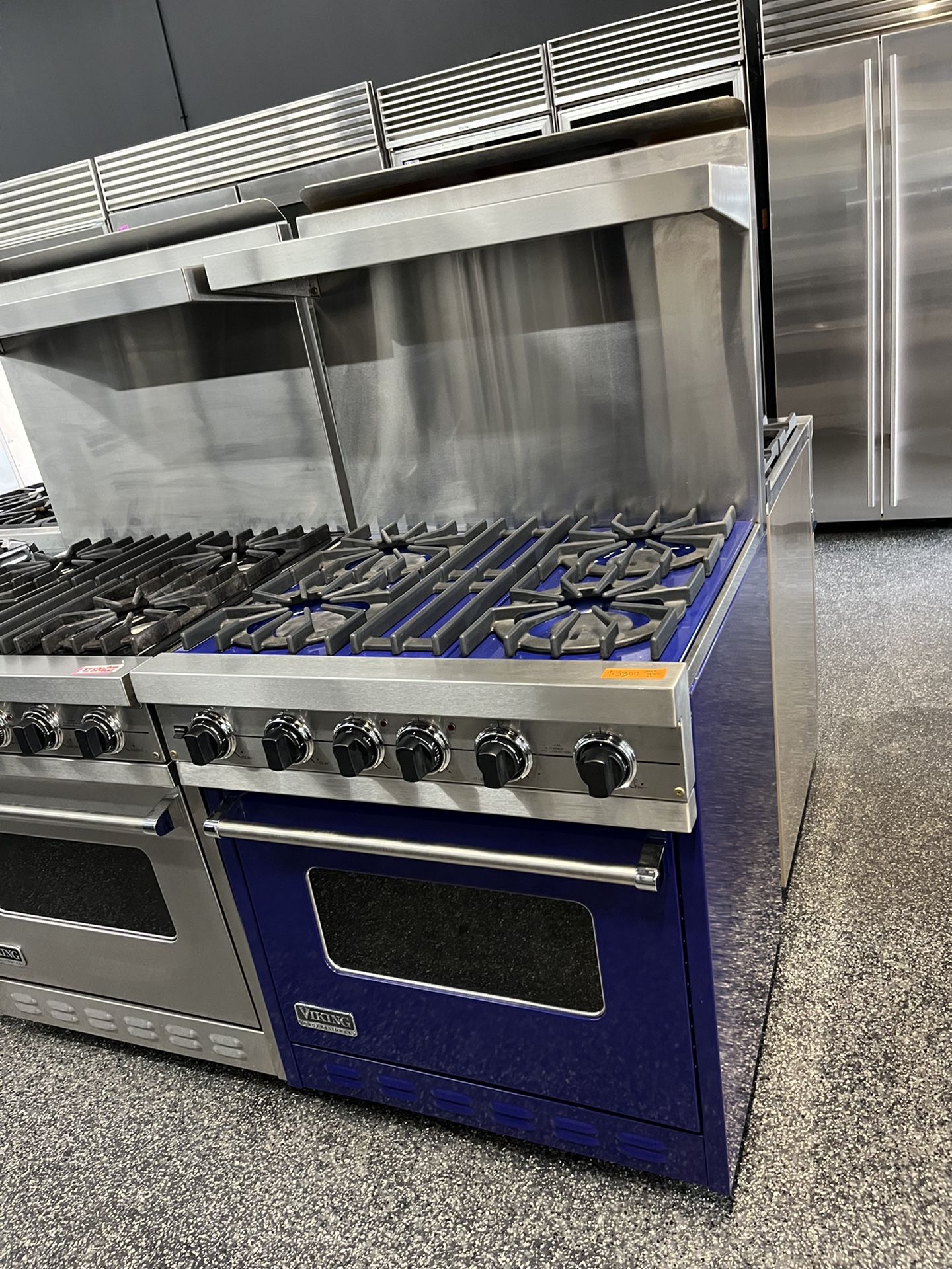 Cobalt Blue Viking Professional 30” Wide Gas Range Used