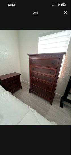 Bedroom set and TV stand
