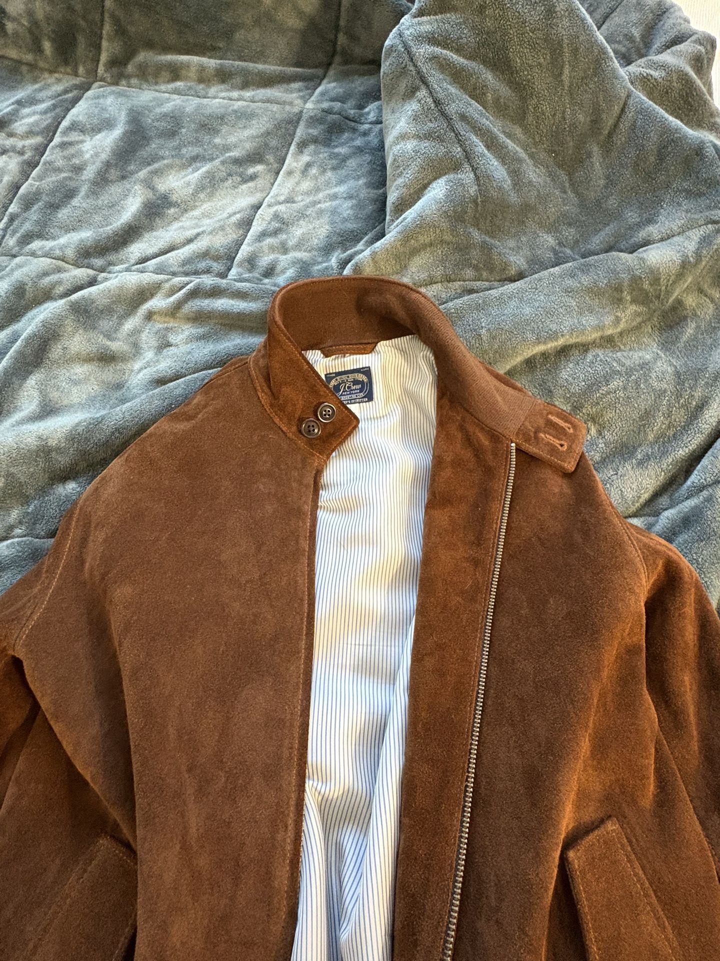 J. Crew Brown Suede Leather Jacket SM