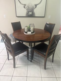Table and chairs