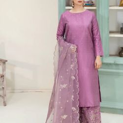 Silk Party Wear Palazo Dress On Sale