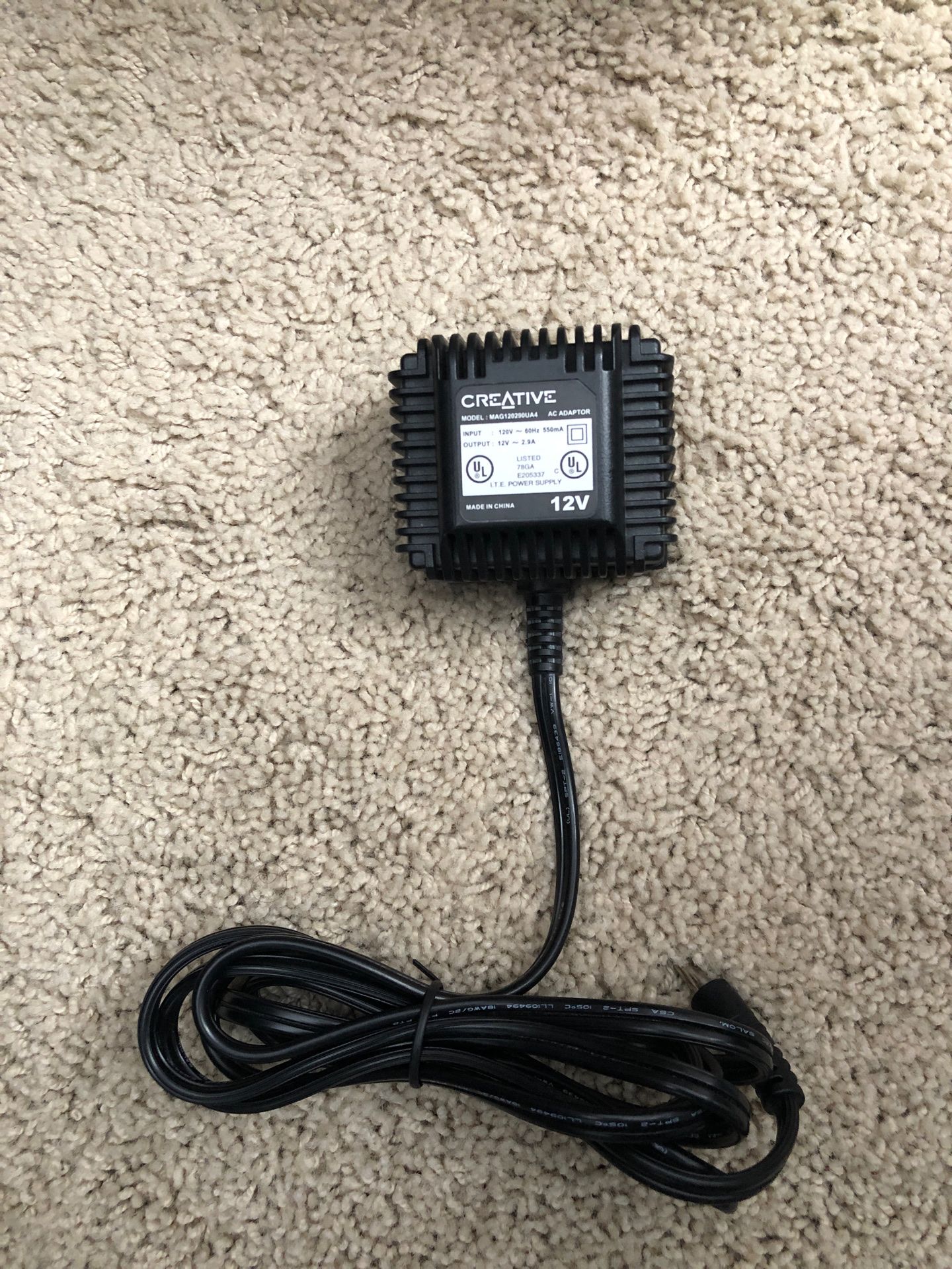 Creative MAG120290UA4 AC Adapter Power Adapter
