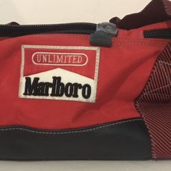 Marlboro Unlimited Soft Red Cooler. Two Compartments. Vintage 
