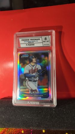 2012 Bowman Chrome Freddie Freeman Refractor #98 MGS 8 NM-MT