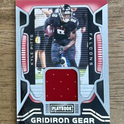 2021 Playbook KYLE PITTS Gridiron Gear Patch Insert RC #GG-KPI Falcons