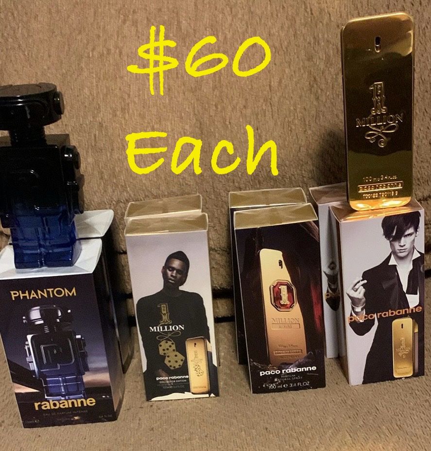 Men’s 4 Different Paco Rabanne Colognes(New In Box)