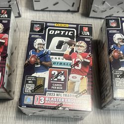 2023-24 2023 Panini NFL Donruss Optic Football Trading Card Blaster Box 