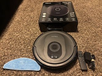 Tikom Robot Vacuum and Mop Combo, 5000Pa Robotic Vacuum Cleaner, 150 Min Max, App & Remote Control, Ideal for Hard Floor, Carpet, Pet Hair, Self-Charg