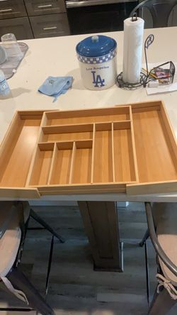 Expandable Bamboo Drawer Organizer