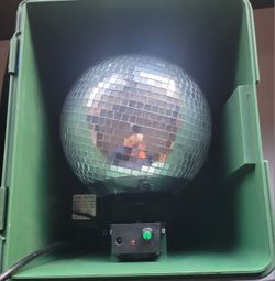 Light Flurries Inc. Portable Motorized Disco Ball Snowfall Light Effect.