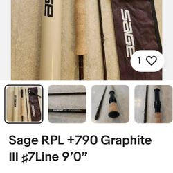 sage rpl fly rod model gfl 790 rp Fishing Rod