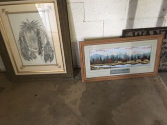 Framed western art
