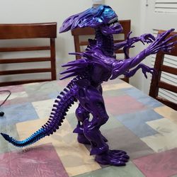 Lanard Toys 2019 Xenomorph Purple And Metallic Bule Alien Queen Poseable 12" Inch Figure  