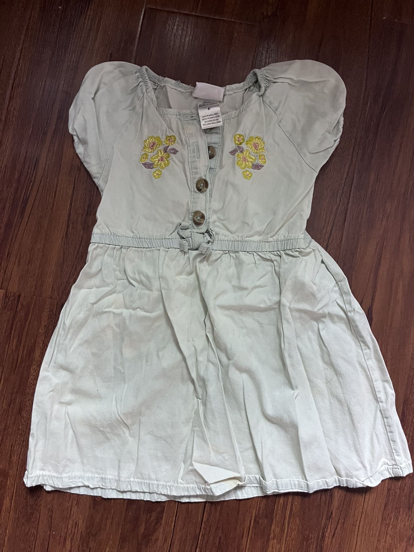 Girls Dress -light Green - 6T
