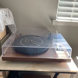 Vinyl Record Player Turntable Bluetooth Compatible 2 Speakers Included