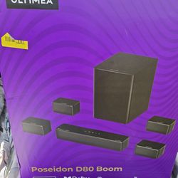 Ultimea Poseidon D80 Boom 7.1 Dolby Atmos Soundbar TV Surround sound system BRAND NEW SEALED
