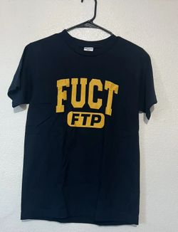 FTP + Fuct Academy Tee Navy Blue & Yellow Size Small - BRAND NEW -