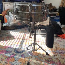Used TAMA 14X6 Rockstar Series Snare Silver Drum