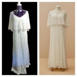 Torrid NWT Size 14 Lace Ivory Capelet Wedding Gown