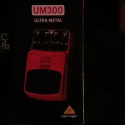 Behringer ultra metal distortion pedal used like new in the box 20 dollars